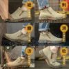 Chaussures de sécurité pour hommes en cuir véritable (croûte de cuir de vache), avec embout composite, semelle anti-perforation, propriétés antistatiques et conception adaptée au soudage ; bottes ultra-résistantes.