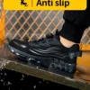 Chaussures de sécurité pour hommes à système de serrage rotatif, chaussures de travail, bottes de sécurité anti-perforation, bottes tactiques.