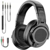Casque audio filaire professionnel New Bee pour DJ et studio, avec microphone, circum-aural, haute résolution (Hi-Res), pour monitoring et écoute musicale.
