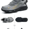 Chaussures de sécurité pour hommes à système de serrage rotatif, chaussures de travail, bottes de sécurité anti-perforation, bottes tactiques.