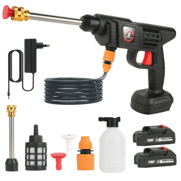 Pistolet de lavage de voiture haute pression 100 bars, sans fil, rechargeable, puissant, pour batterie Makita.