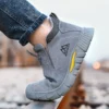 Chaussures de sécurité pour soudeurs (hommes) – Protection de travail anti-écrasement et anti-perforation, avec embout en acier.