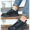 Chaussures de sécurité anti-perforation pour hommes, chaussures de travail d'été respirantes en maille, embout en plastique.