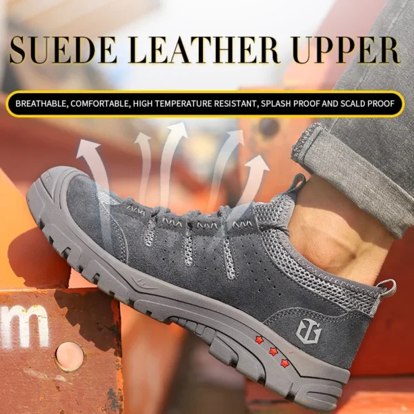 Les chaussures de sécurité pour hommes, légères, souples, confortables, respirantes et antidérapantes.
