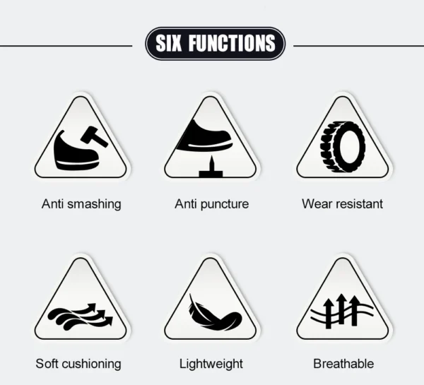Chaussures de sécurité pour hommes avec fermeture rotative – Légères, anti-chocs et anti-perforation – Style sportif pour les professionnels en extérieur