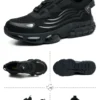 Chaussures de sécurité pour hommes à système de serrage rotatif, chaussures de travail, bottes de sécurité anti-perforation, bottes tactiques.
