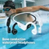 Écouteurs sans fil Lenovo à conduction osseuse – Compatibles Bluetooth, mains libres avec micro – Idéaux pour le sport, la course et la natation