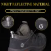 Les chaussures de sécurité pour hommes, légères, souples, confortables, respirantes et antidérapantes.