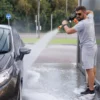 Pistolet de lavage de voiture haute pression 100 bars, sans fil, rechargeable, puissant, pour batterie Makita.