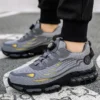 Chaussures de sécurité pour hommes avec système de serrage rotatif – Style sportif, anti-écrasement et anti-perforation