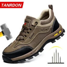Chaussures de sécurité d'été pour le travail, chaussures de travail pour hommes résistantes à la perforation, chaussures de protection, bottes de sécurité, bottes tactiques.