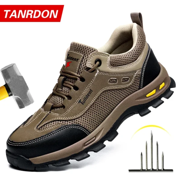 Chaussures de sécurité d'été pour le travail, chaussures de travail pour hommes résistantes à la perforation, chaussures de protection, bottes de sécurité, bottes tactiques.