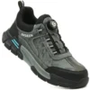 Chaussures de sécurité pour hommes avec embout en acier, semelles anti-écrasement, anti-perforation et antidérapantes ; chaussures de travail industrielles tendance à fermeture par bouton.