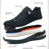 Chaussures de sécurité pour hommes avec fermeture rotative – Légères, anti-chocs et anti-perforation – Style sportif pour les professionnels en extérieur
