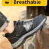 Chaussures de sécurité, chaussures de travail anti-écrasement et anti-perforation, chaussures de protection pour hommes, bottes de protection légères et confortables