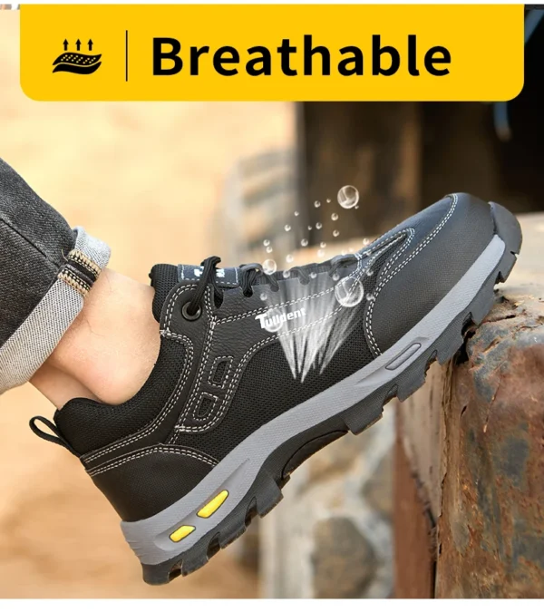 Chaussures de sécurité, chaussures de travail anti-écrasement et anti-perforation, chaussures de protection pour hommes, bottes de protection légères et confortables