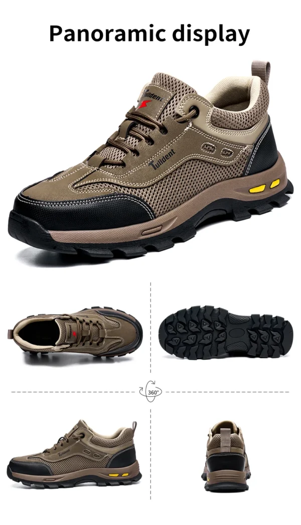 Chaussures de sécurité d'été pour le travail, chaussures de travail pour hommes résistantes à la perforation, chaussures de protection, bottes de sécurité, bottes tactiques.