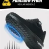 Chaussures de sécurité pour hommes avec fermeture rotative – Légères, anti-chocs et anti-perforation – Style sportif pour les professionnels en extérieur