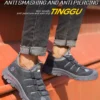 Les chaussures de sécurité pour hommes, légères, souples, confortables, respirantes et antidérapantes.