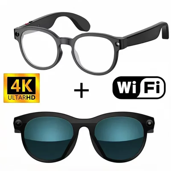 Lunettes de caméra Xiaomi 8K pour la prise de vue vidéo, traduction IA précise, appels Bluetooth, lecteur de musique, pour femmes et hommes, 8MP, lunettes de traduction