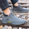 Chaussures de sécurité pour soudeurs (hommes) – Protection de travail anti-écrasement et anti-perforation, avec embout en acier.