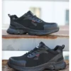 Chaussures de sécurité anti-perforation pour hommes, chaussures de travail d'été respirantes en maille, embout en plastique.