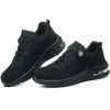 Chaussures de sécurité pour hommes avec fermeture rotative – Légères, anti-chocs et anti-perforation – Style sportif pour les professionnels en extérieur