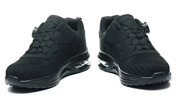 Chaussures de sécurité pour hommes avec fermeture rotative – Légères, anti-chocs et anti-perforation – Style sportif pour les professionnels en extérieur
