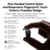 Écouteurs Bluetooth HTC NE76, mini-écouteurs invisibles avec traducteur IA pour le sommeil, écouteurs sans fil souples – Orange.