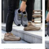 Chaussures de sécurité isolantes pour hommes avec embout en plastique, baskets de travail antidérapantes, chaussures de protection et bottes de travail anti-perforation.