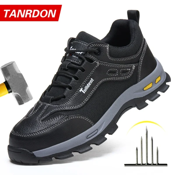 Chaussures de sécurité, chaussures de travail anti-écrasement et anti-perforation, chaussures de protection pour hommes, bottes de protection légères et confortables