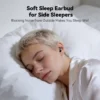 Écouteurs Bluetooth HTC NE76, mini-écouteurs invisibles avec traducteur IA pour le sommeil, écouteurs sans fil souples – Orange.