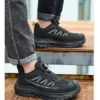 Chaussures de sécurité pour hommes avec embout en acier – Protection anti-écrasement et anti-perforation.