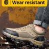 Chaussures de sécurité, pour hommes, anti-écrasement, anti-perforation et  isolantes.