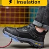 Chaussures de sécurité, chaussures de travail anti-écrasement et anti-perforation, chaussures de protection pour hommes, bottes de protection légères et confortables