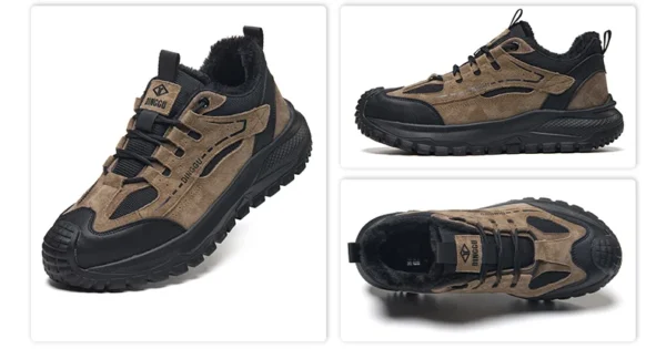 Chaussures de sécurité pour hommes avec embout en acier – Protection anti-écrasement et anti-perforation.