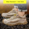 Chaussures de sécurité isolantes pour hommes avec embout en plastique, baskets de travail antidérapantes, chaussures de protection et bottes de travail anti-perforation.