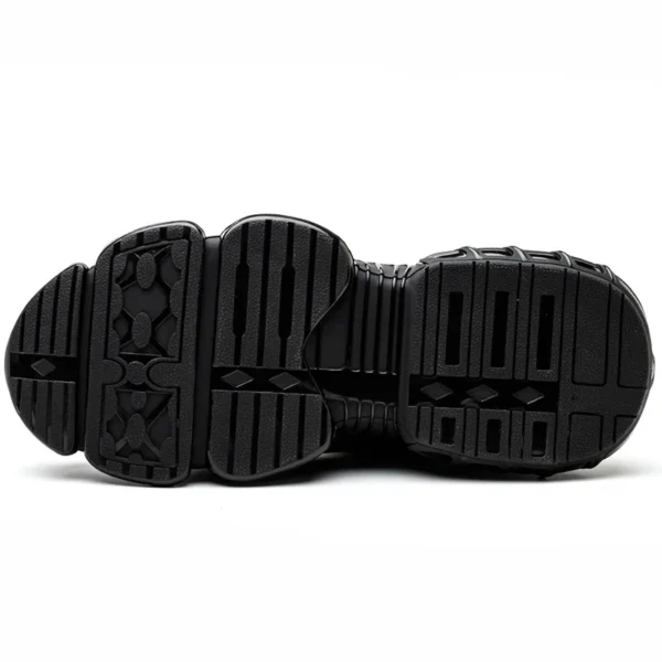 Chaussures de sécurité pour hommes avec système de serrage rotatif – Style sportif, anti-écrasement et anti-perforation