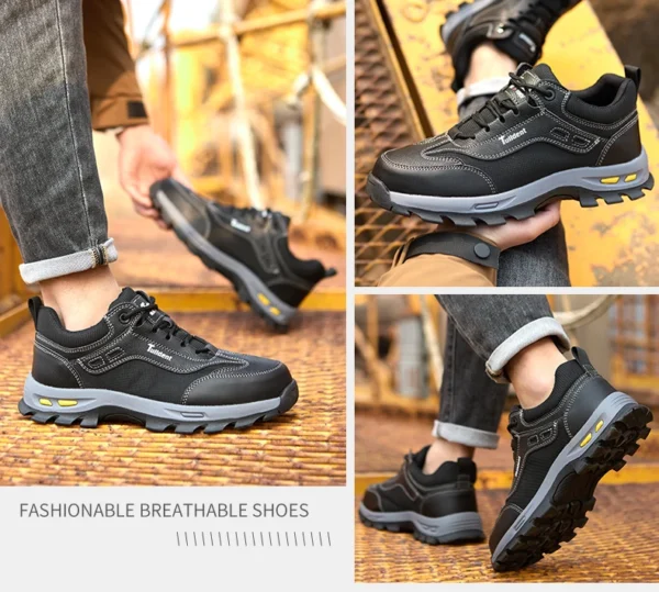 Chaussures de sécurité, chaussures de travail anti-écrasement et anti-perforation, chaussures de protection pour hommes, bottes de protection légères et confortables