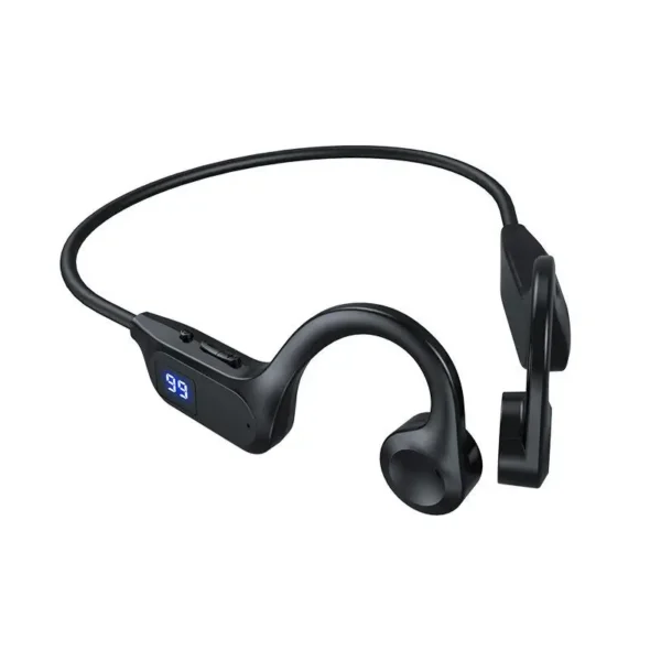 Écouteurs sans fil Lenovo à conduction osseuse – Compatibles Bluetooth, mains libres avec micro – Idéaux pour le sport, la course et la natation