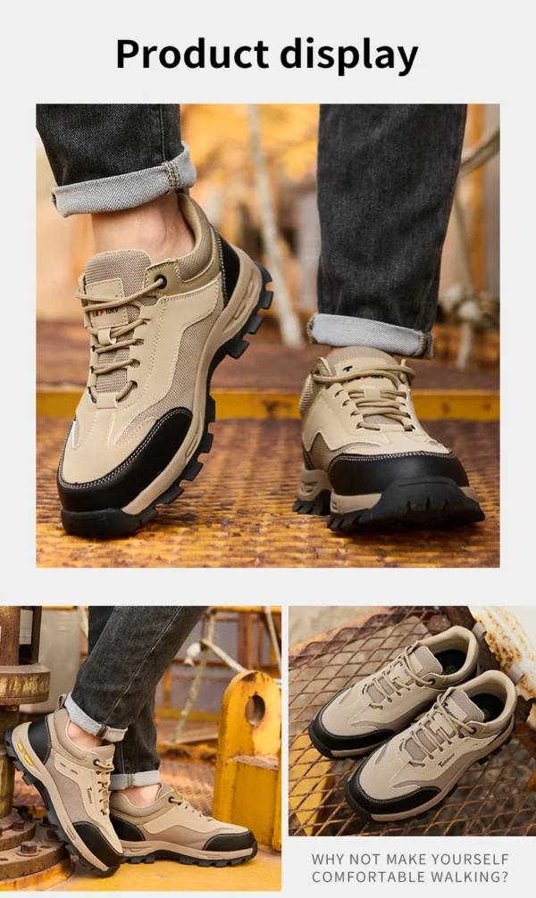 Chaussures de sécurité, pour hommes, anti-écrasement, anti-perforation et  isolantes.