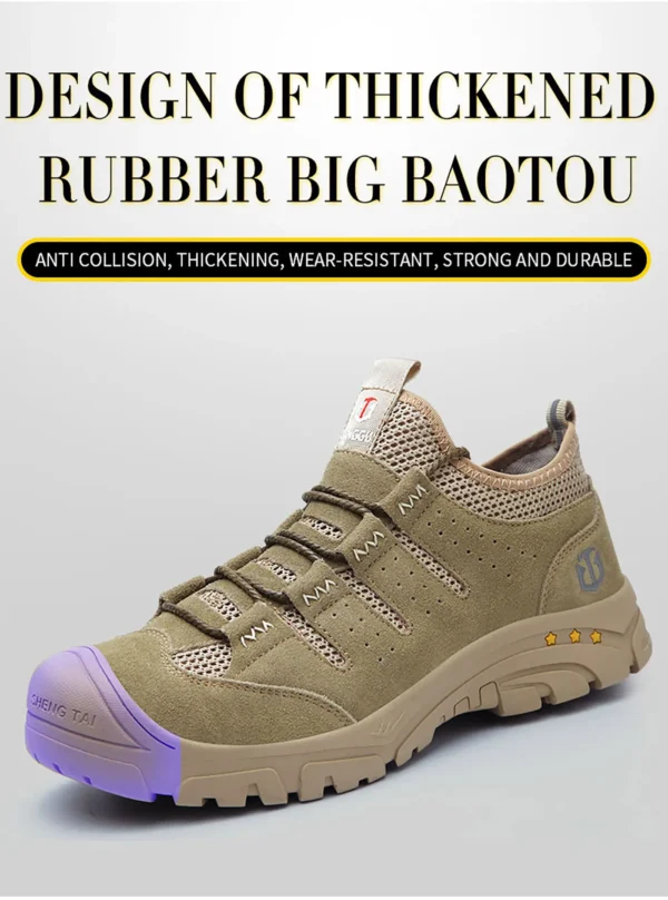Les chaussures de sécurité pour hommes, légères, souples, confortables, respirantes et antidérapantes.