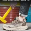Chaussures de sécurité pour hommes avec embout en acier – Protection anti-écrasement et anti-perforation.