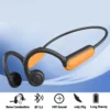 Nouveau casque de sport sans fil à conduction osseuse réelle – Écouteurs Bluetooth avec microphone et fonction mains libres pour la course à pied.