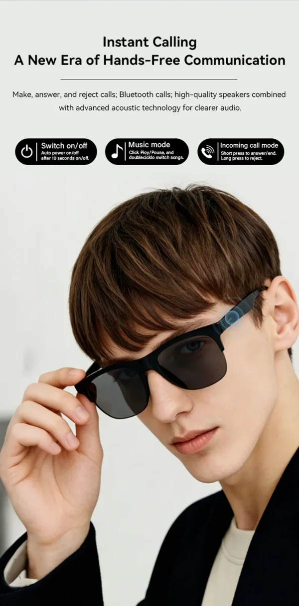 Lunettes intelligentes Lenovo avec assistant vocal IA, résolution 4K, télécommande tactile, appareil photo/vidéo, traducteur et connectivité Bluetooth sans fil.