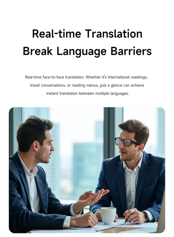 Lunettes de caméra Xiaomi 8K pour la prise de vue vidéo, traduction IA précise, appels Bluetooth, lecteur de musique, pour femmes et hommes, 8MP, lunettes de traduction