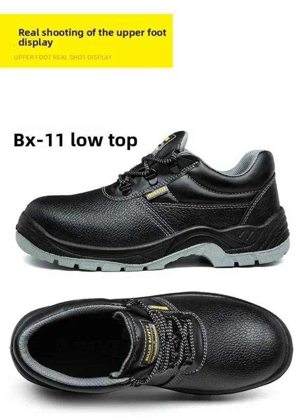 Chaussures de sécurité pour hommes : anti-écrasement, anti-perforation, anti-odeur, robustes et résistantes à l'usure (idéales pour les chantiers).