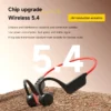 Nouveau casque sans fil Lenovo à conduction osseuse pour la natation et le sport – Bluetooth 5.4, étanche IPX8, avec microphone, idéal pour l'entraînement et le fitness.