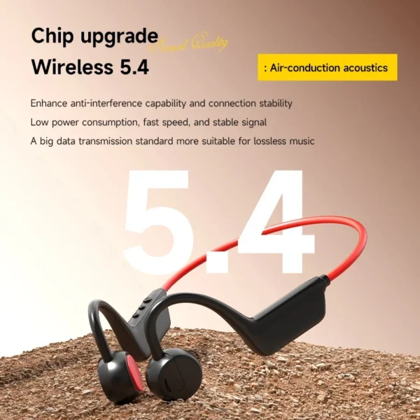Nouveau casque sans fil Lenovo à conduction osseuse pour la natation et le sport – Bluetooth 5.4, étanche IPX8, avec microphone, idéal pour l'entraînement et le fitness.