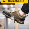 Chaussures de sécurité d'été pour le travail, chaussures de travail pour hommes résistantes à la perforation, chaussures de protection, bottes de sécurité, bottes tactiques.